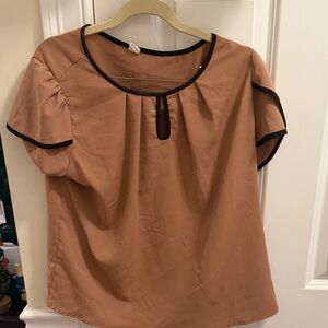 Elegant Tan Women's Top